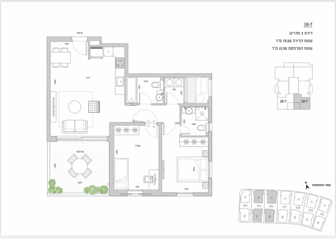 Apartment 2 rooms Bat yam Bat yam 144-IBL-691