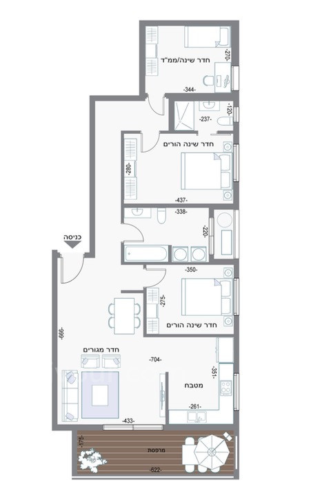 Apartment 2 rooms Bat yam Bat yam 210-IBL-2119