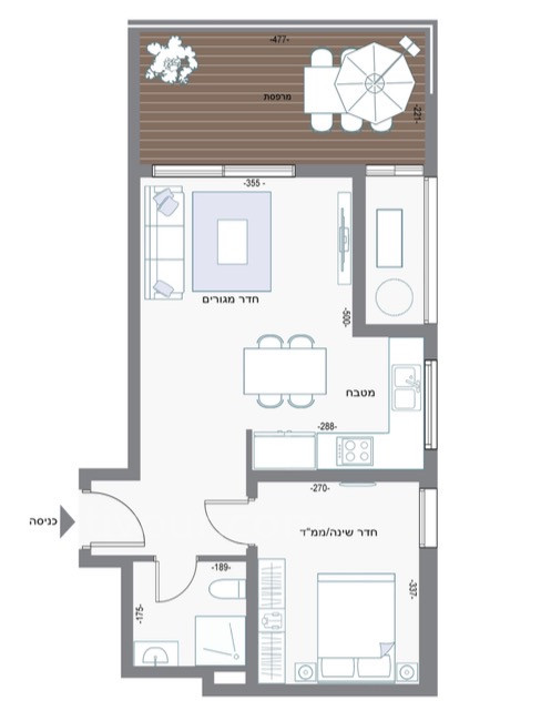 Apartment 2 rooms Bat yam Bat yam 210-IBL-2119