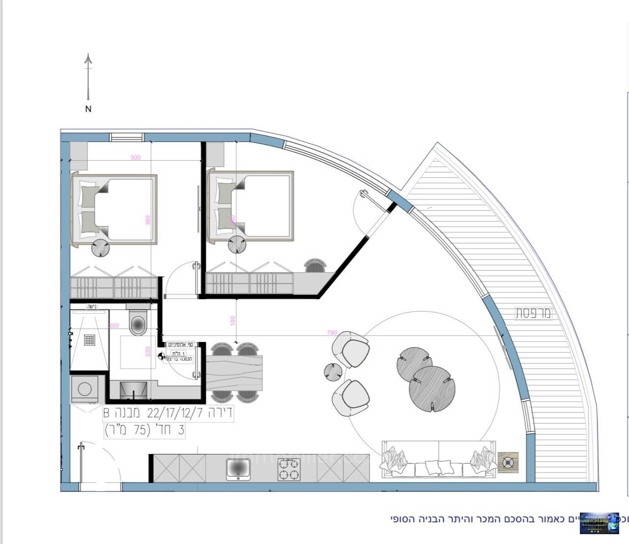 Apartment 2 rooms Eilat Eilat 288-IBL-480