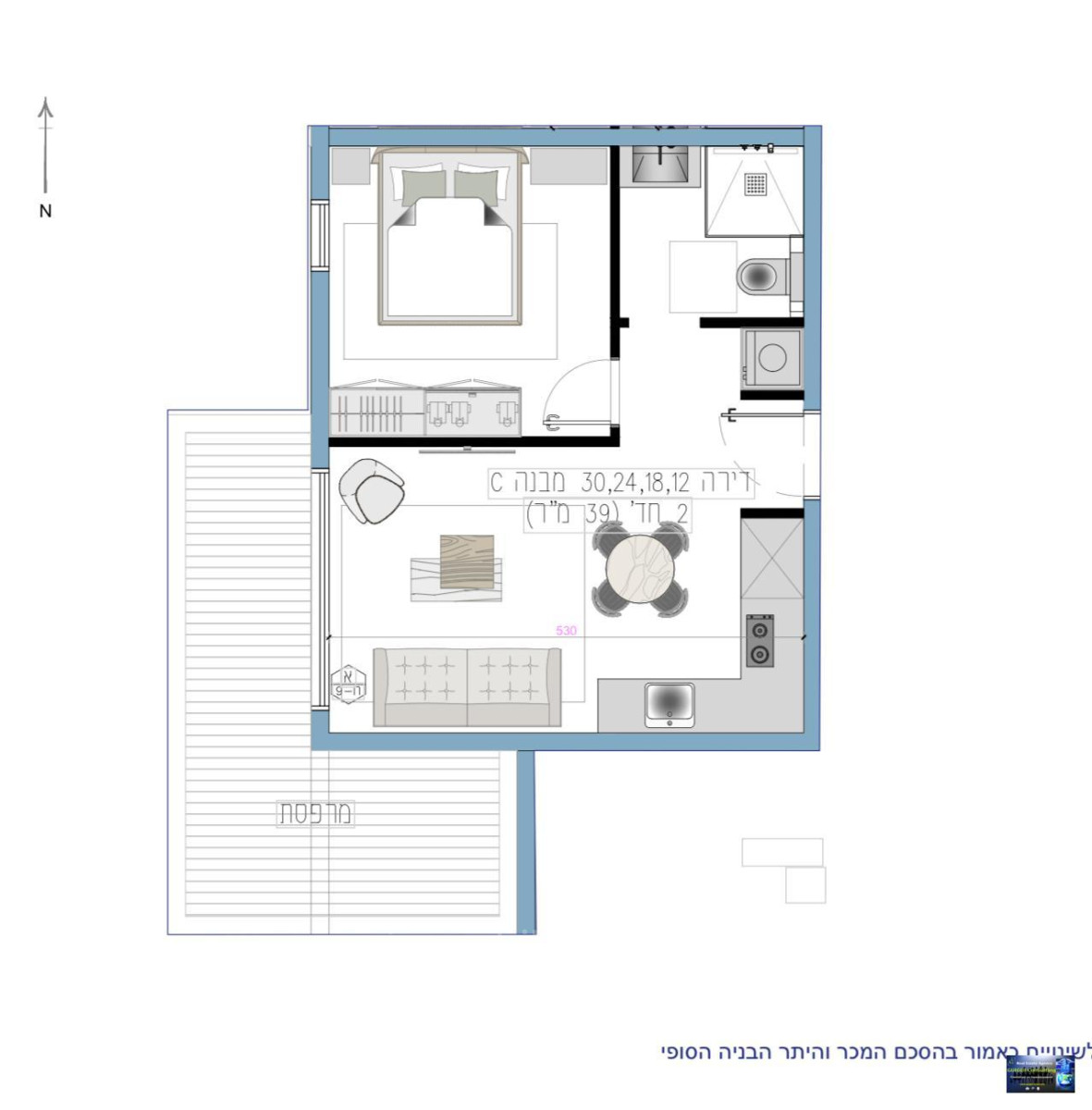 Apartment 3 rooms Eilat Eilat 288-IBL-483