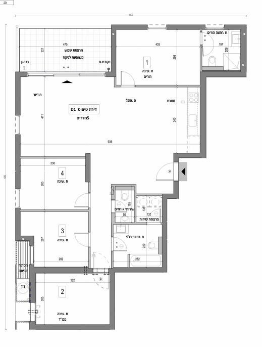 Apartment 3 rooms Tel Aviv Yaffo 342-IBL-6822