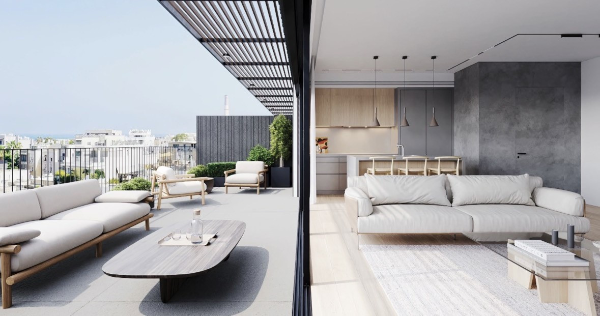 Apartment 3 rooms Tel Aviv Bazel 342-IBL-6895