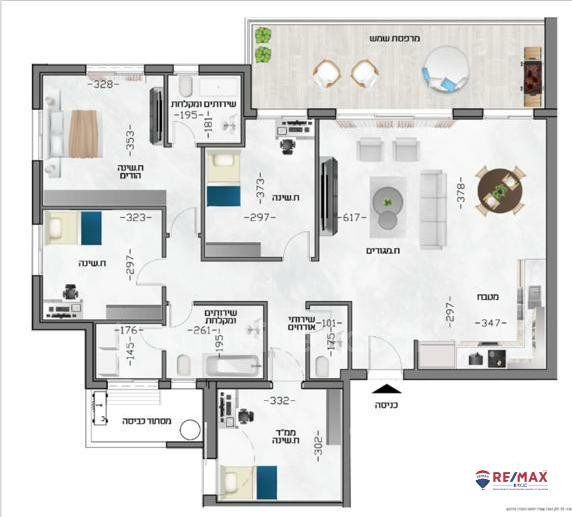 Apartment 5 rooms Hadera City center 379-IBL-316