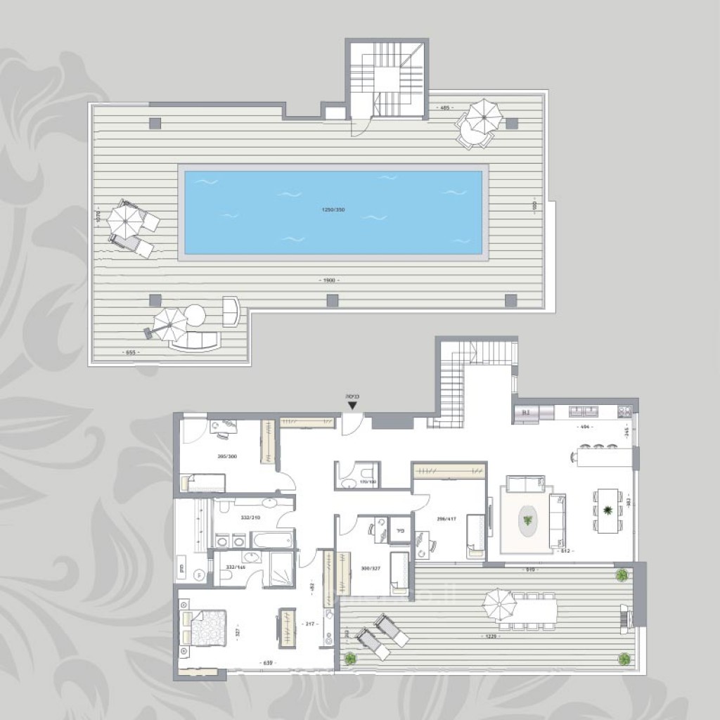 Penthouse 5 rooms Netanya City center 507-IBL-28